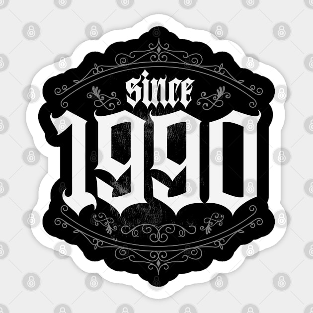 Since 1990 Classic Sticker by CTShirts